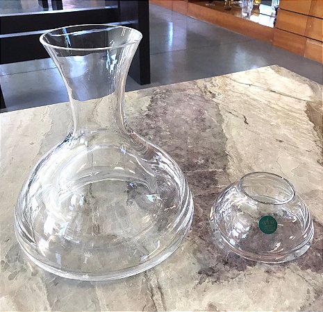 DECANTER C/ SUPORTE GELO CRISTAL IMPERATTORE BY STRAUSS - CX 1 PÇ