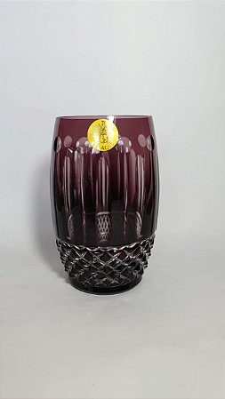 JOGO COPO LONG DRINK CRISTAL STRAUSS COR AMETISTA - CX 6 PÇS