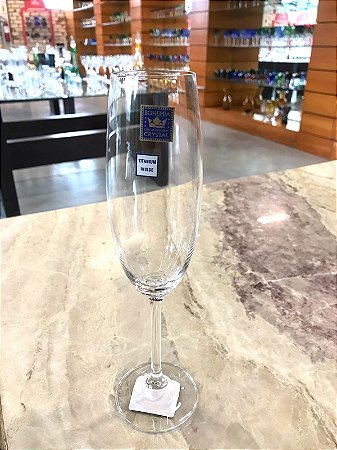 JOGO TAÇAS CHAMPAGNE CRISTAL BOHEMIA GASTRO -  CX 6 PÇS