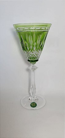 TAÇA ÁGUA CRISTAL IMPERATTORE BY STRAUSS - COR VERDE  CLARO  - CX 1 PC