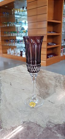 TAÇA CHAMPAGNE CRISTAL  STRAUSS - COR AMETISTA -  CX 1 PC