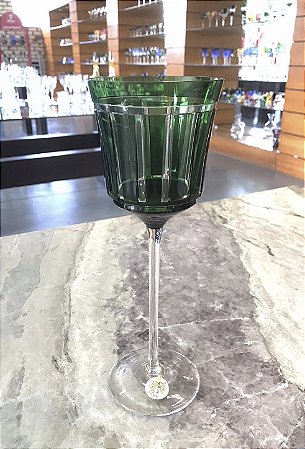 TAÇA CRISTAL VINHO BRANCO STRAUSS - COR VERDE- CX 1 PÇ