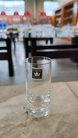 COPO VODKA CRISTAL BOHEMIA - CX 6 PÇS