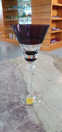 TAÇA VINHO TINTO CRISTAL - STRAUSS - COR AMETISTA - CX 1 PÇ