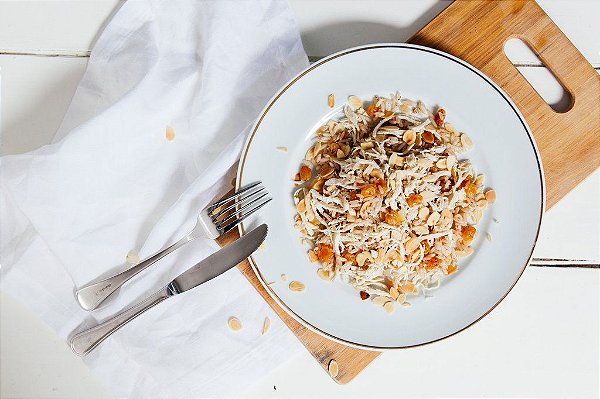 Arroz Arabe Frango Amendoas