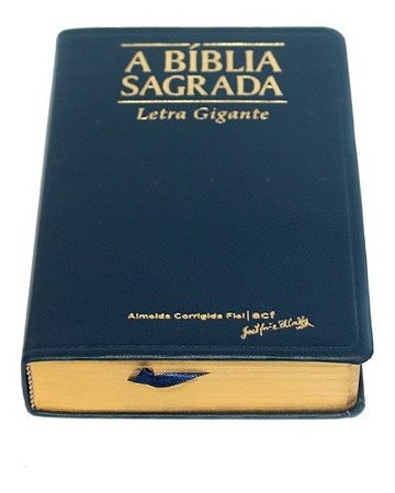 Bíblia Sagrada | ACF | Letra Gigante | Capa Luxo Azul