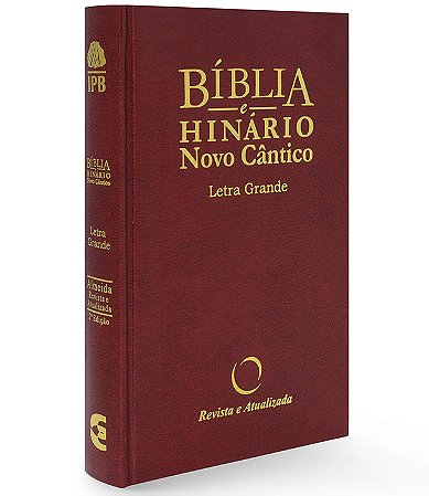 Bíblia com Hinário Novo Cântico - LG capa dura vinho