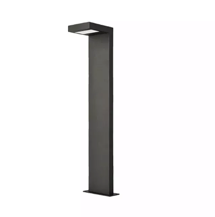Poste Balizador LED Terra Externo 3000K 10W Bivolt 58x13,4x13,9cm Alumínio Preto - Opus OPS 36939