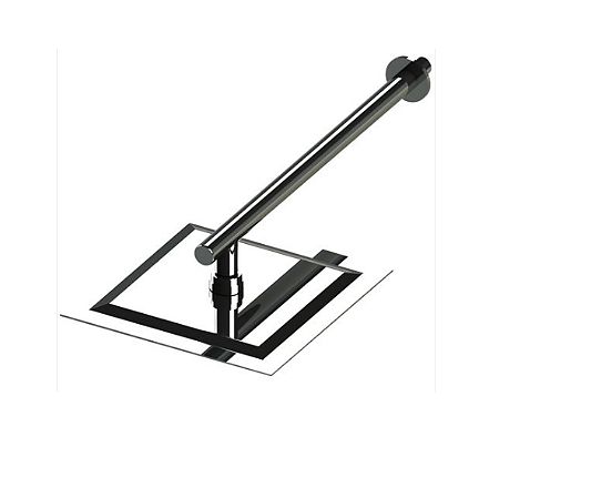 Ducha Chuveiro Aço Inox 25x25 Quadrada Sodramar