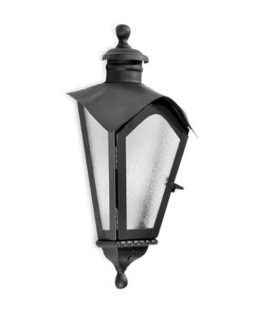 Luminária Colonial em aço e alumínio Incolustre Sinhá 1512A H52cm L28cm Cabeça15,5cm