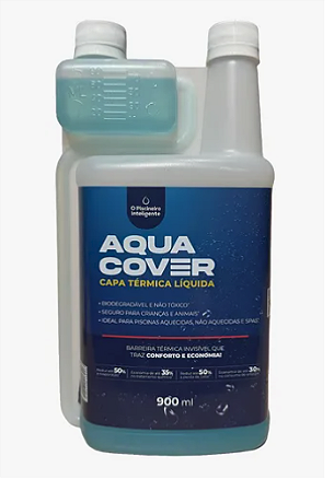 Capa Térmica Líquida AquaCover 900ml Azul Celeste Reduz Evaporação e Economiza Energia