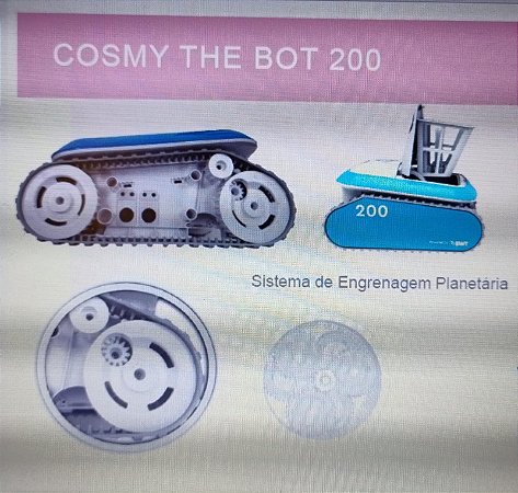 Sistema de Engrenagem planetaria Cosmy Robo aspirador automático