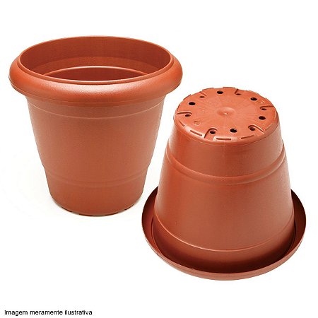 Vaso Plástico 30cm x 35,5 Linha Rena - Ecovaso - Vasos Plásticos e Suportes para  Plantas e Flores