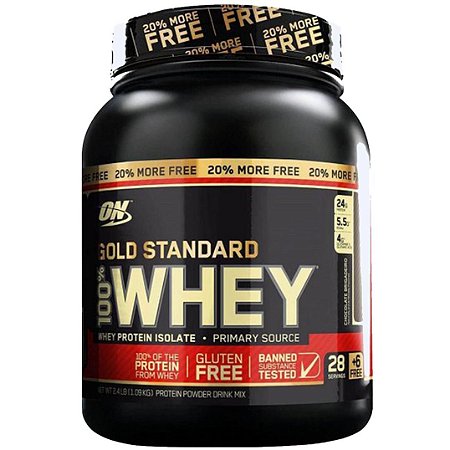 100% Whey Gold Standard 2,4lbs (1,100kg) - Optimum Nutrition