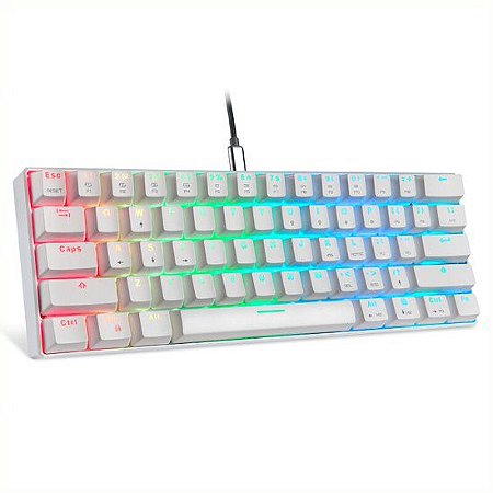 Teclado Mecânico Motospeed CK61 (Branco)
