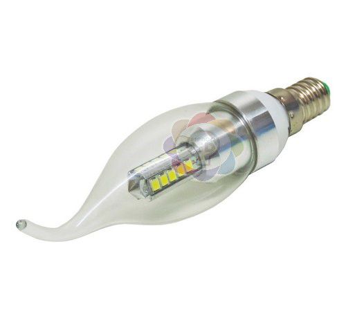 Lâmpada LED Vela Cristal com Bico 5w E14 Branca Quente