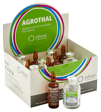 AGROTHAL  5.350.000UI 15ML (DISPLAY C/ 6 UNIDADES - 6 frascos ampolas e 6 frascos diluentes).