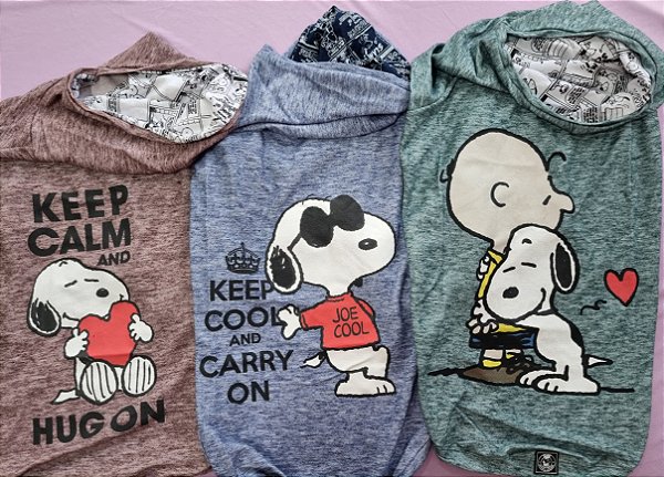 Moletom Mescla Snoopy com Capuz - Várias Cores