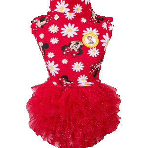 Vestido Regata com Tule (Tutu) - Minnie Margarida