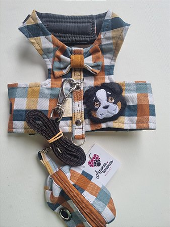 Peitoral Cachorro com Porta Caca