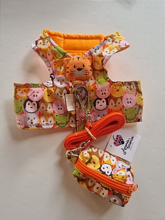 Peitoral Tigre com Porta Cata-Caca