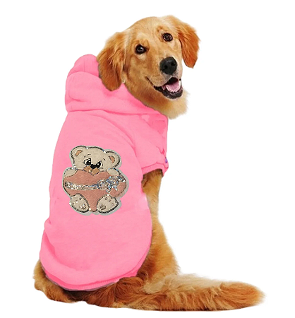 Moletom com Capuz Rosa Ursinha