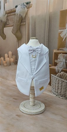 Fraque Pet Encanto Branco Dudog