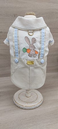 Jardineira / Camisa Xadrez Azul