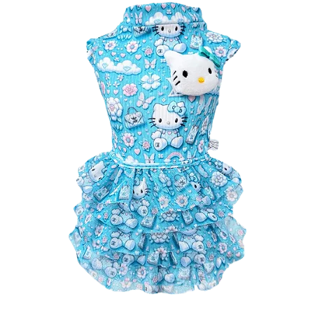 Vestido com Tutu Hello Kitty Tiffany