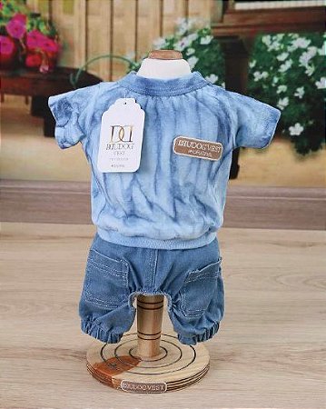 Bermuda Jeans e Blusa Azul TD