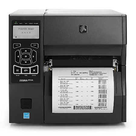 LOCAÇÁO MENSAL - Impressora de Etiquetas Zebra ZT420 6 POL. USB, Serial, Ethernet e Bluetooth