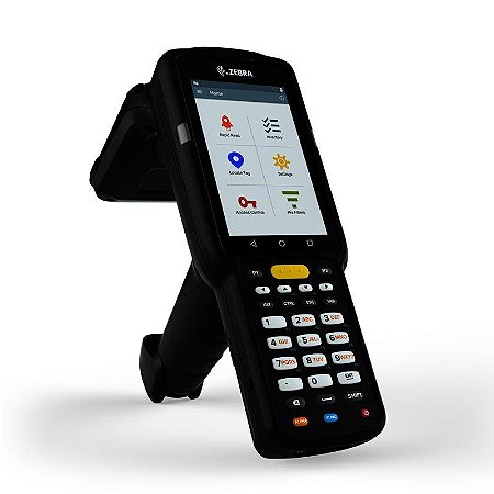 Coletor de Dados Zebra MC3330R 2D QR Code Imager RFID - Touch 4 Polegadas, Android 7.0 - Pistola Gun