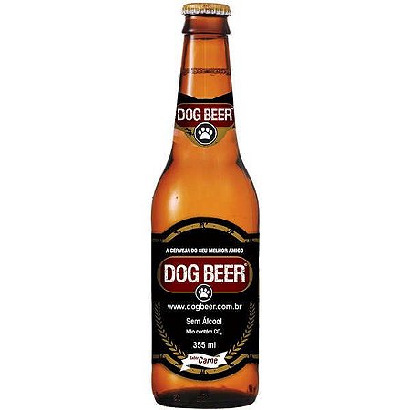 Cerveja Dog Beer sem Álcool Sabor Carne ou  Frango para Cães 355ML