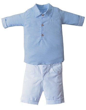 Conjunto Camisa Polo com Bermuda U&Co Diversas Cores - Upi Uli