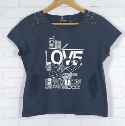 Kit 12 Blusas Femininas T-Shirts love Atacado