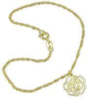 Tornozeleira flor grande