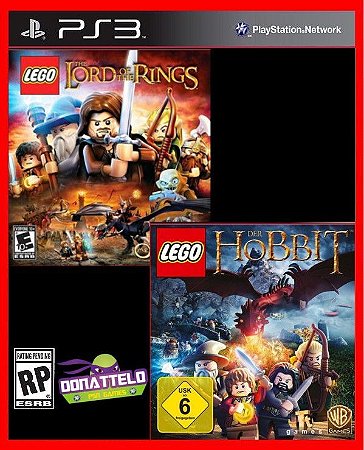 Combo Lego Senhor dos Anéis e Lego O Hobbit ps3 Mídia digital
