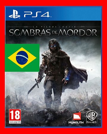 Terra Media Sombras de Mordor Dublado PS4 Mídia digital