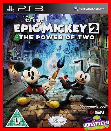 Epic Mickey 2 The Power of Two PS3 (Jogo Mídia Física Playstation