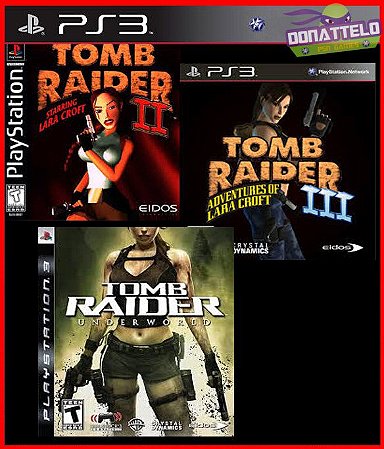 Colecao Tomb Raider Classico PS3 - Três jogos Mídia digital