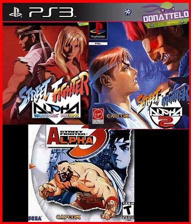 Coleção Street Fighter Alpha  1 2 e 3 PS3 Mídia digital
