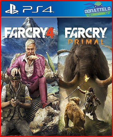 Coleção Far Cry 4 e Far Cry Primal PS4/PS5 Mídia digital