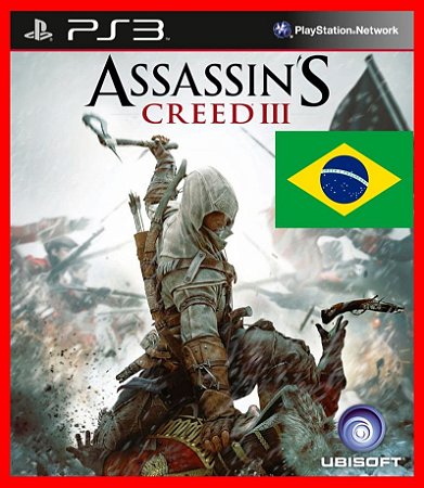 Assassins Creed III ps3 - AC3 100% portugues br Mídia digital