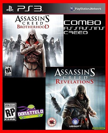 Combo Assassins Creed - Revelations e Brotherhood ps3 Mídia digital