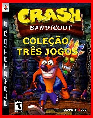 Crash Bandicoot Collection ps3 - Três jogos Mídia digital