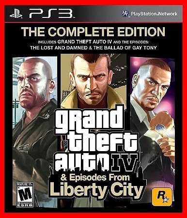 Grand Theft Auto IV & Episodes from Libert City - GTA 4 PS3 Mídia digital