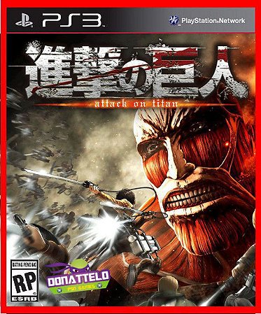 Attack on Titan Wings of Freedom ps3 - Shingeki no Kyojin - japonês Mídia digital