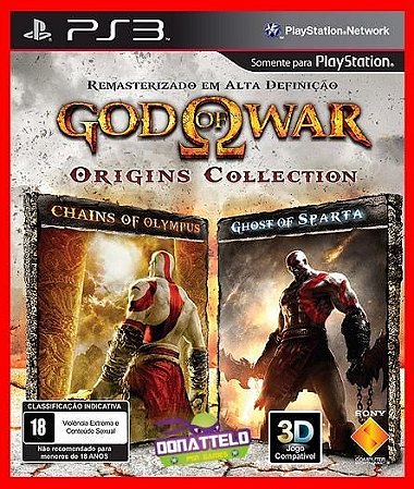 God of War Origins Collection PS3 PSN - Donattelo Games - Gift Card PSN,  Jogo de PS3, PS4 e PS5