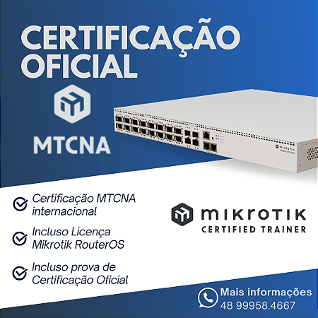 Certificação Oficial MikroTik - MTCNA