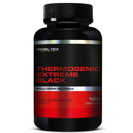 Thermogenic Extreme Black 120 Cápsulas Probiótica
